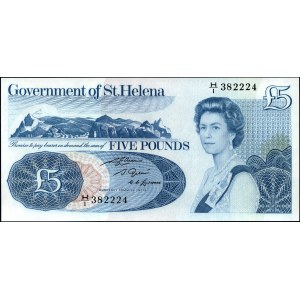 St Helena. 1981 5 Pounds - Large Size