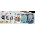United Kingdom. 2023 - 5 10 20 50 Pounds - First Prefix Same Serial Set - 002231