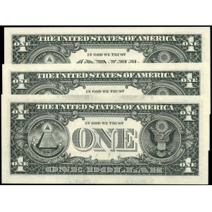 United States of America. 2006 2009 2013 1 Dollar - 3 Pieces