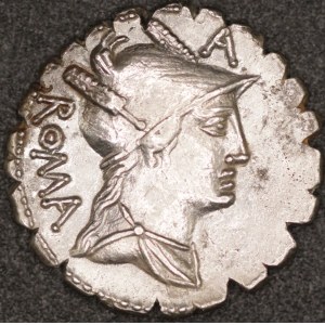 Rome. AR Denarius. C. Poblicius Q.f. 80 BCE - Fine Style