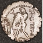 Rome. AR Denarius. C. Poblicius Q.f. 80 BCE - Fine Style