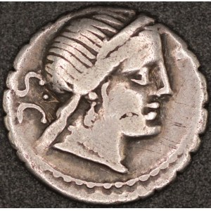 Rome. C. Naevius Balbus. Silver denarius 79 B.C.E
