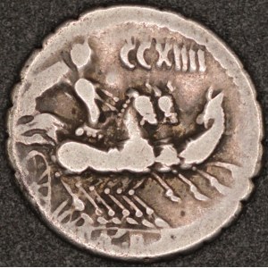 Rome. C. Naevius Balbus. Silver denarius 79 B.C.E