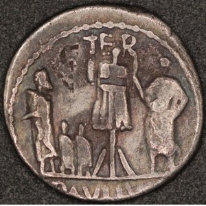 Rome. L. Aemilius Lepidus Paullus 62 BCE. Silver denarius