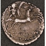 Rome. L. Porcius Licinius - Silver Serrate Denarius, Narbo, 118 BCE