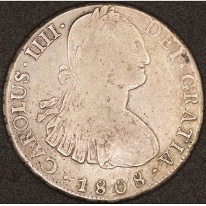 Bolivia. 1808 8 Reales PTS Carlos IIII Silver