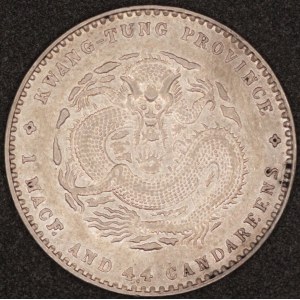China. 1908 20 Fen Kwangtung Silver