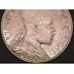 Ethiopia. 1897 A 1 Birr Melenik II Silver