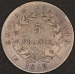 France. 1812 5 Francs L Bayonne