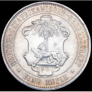 German East Africa. 1900 1 Rupie Silver