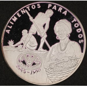Guinea Bissau. 1995 20000 Pesos FAO Silver