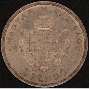 Hungary. 1935 2 Pengo Silver