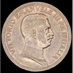 Italy. 1914 2 Lire Silver