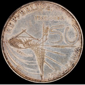 Italy. 2004 5 Euro - RAI International - Silver