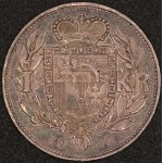 Liechtenstein. 1900 1 Krone Silver