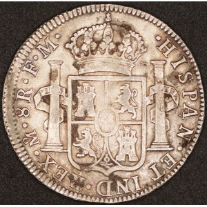 Mexico. 1795 8 Reales Mo FM Carlos IIII Silver