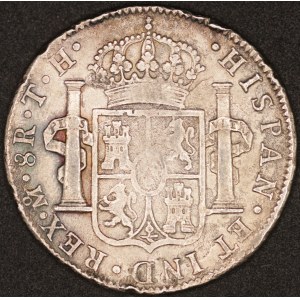 Mexico. 1808 8 Reales Mo FM Carlos IIII Silver