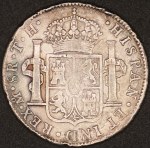 Mexico. 1808 8 Reales Mo FM Carlos IIII Silver