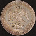 Mexico. 1893 8 Reales Zs Zacatecas Silver