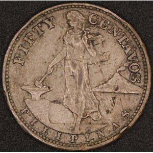 Philippines. 1944 S 1/2 Dollar Silver