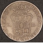Spain. 1812 10 Reales Madrid Joseph Napoleon Silver