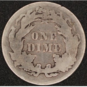 United States of America. 1891 1 Seated Liberty Dime Philadelphia Silver