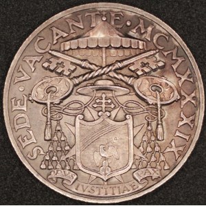 Vatican. 1939 10 Lire - Sede Vacante - Silver