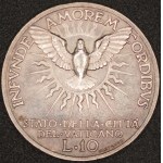 Vatican. 1939 10 Lire - Sede Vacante - Silver