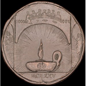 Italy. 1925 Medal Catacombs of Priscilla Bronze