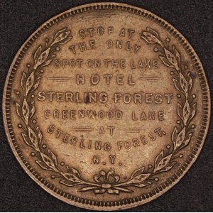 United States of America. 1920s Good Luck Token Sterling Forest NY