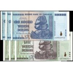 Zimbabwe. 2008 50 & 100 Trillion Dollars - 3 of Each