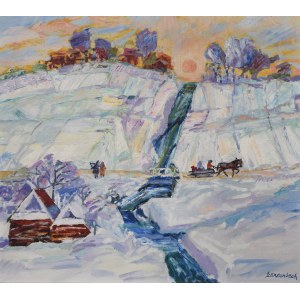 Jan SZANCENBACH (1928-1998), Winterlandschaft, 1982