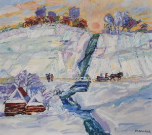 Jan SZANCENBACH (1928-1998), Pejzaż zimowy, 1982
