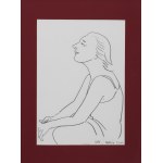 Edward DWURNIK (1943-2018), Portret Izy z profilu, 2004