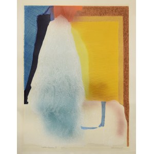 Halina CHROSTOWSKA-PIOTROWICZ (1929-1990), Modrá figura IX, 1975