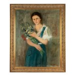 Zygmunt Menkes (1896 Lviv - 1986 Riverdale), Girl with Flowers