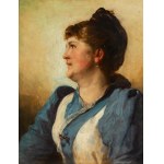 Wojciech Gerson (1831 Warszawa - 1901 tamże), Portret kobiety, 1891 r.