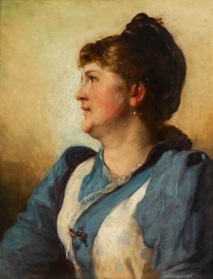 Wojciech Gerson (1831 Warszawa - 1901 tamże), Portret kobiety, 1891 r.