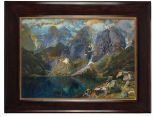 Stanisław Gałek (1876 Mokrzyska - 1961 Zakopane), Widok na Morskie Oko