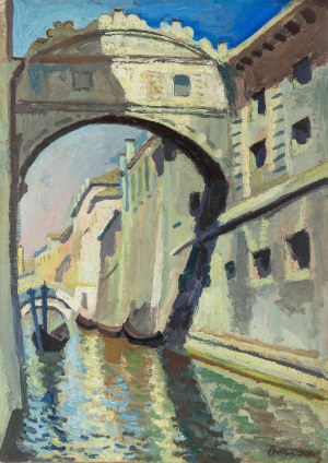Stanisław Kamocki (1875 Warszawa - 1944 Zakopane), Wenecja - Ponte dei Sospiri