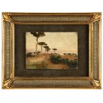Iwan Trusz (1869 Wysocko – 1940 Lemberg), Landschaft mit Pinien