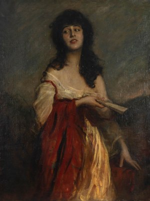 Bolesław Szańkowski (1873 Pogwizdowo - 1953 Fischbachau/Bawaria), Dziewczyna z wachlarzem