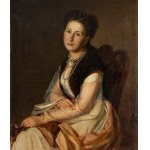 Bolesław Łaszczyński (1842 Grabowo Królewskie - 1909 Kraków), Portret damy, 1869 r.