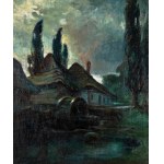 Józef Jan Piotrowski (1878 Kraków-1944 Kraków), Stary młyn, ok. 1906 r.