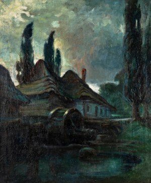 Józef Jan Piotrowski (1878 Kraków-1944 Kraków), Stary młyn, ok. 1906 r.