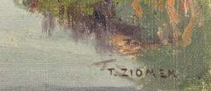Teodor Ziomek (1874 Skierniewice-1937 Warszawa), Pejzaż z rzeką