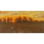 Ludomir Benedyktowicz (1844 Świniary-1926 Lwów), Zachód słońca, 1910 r.