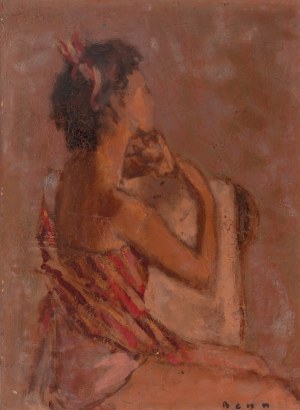 Bencion (Benn) Rabinowicz (1905 Białystok - 1989 Paryż), Dziewczyna siedząca na krześle