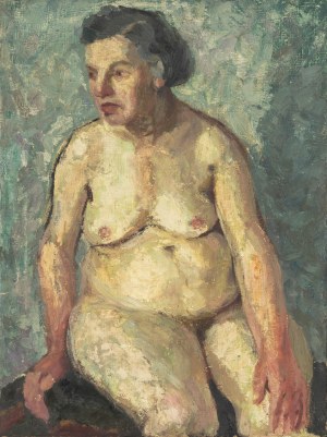 Jan Aniserowicz (1929-2007), Akt brunetki / Martwa natura