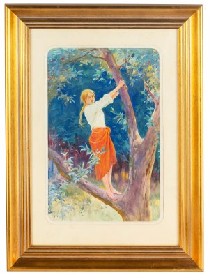 Tadeusz Popiel (1863 Szczucin - 1913 Kraków), W słońcu - Brzoskwinie